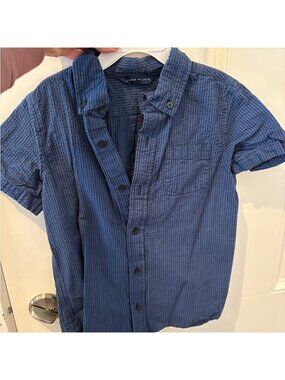 Navy Textured Top